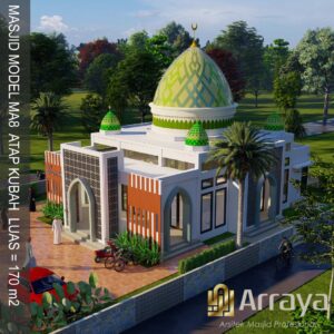 Read more about the article Desain Masjid Model MA8: Perjuangkan Masjid Impian Ummat Muslim bersama Team Desain Arraya, Insya Allah Dikabulkan. Masjid Luas 170m2