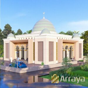 Read more about the article Bagi Yang Pernah ke Tanah Suci Pasti Paham, Desain Masjid Ini Mirip Masjid Nabawi, Luas 420m² Bisa Menampung 550 Jamaah. Masjid Model MA25